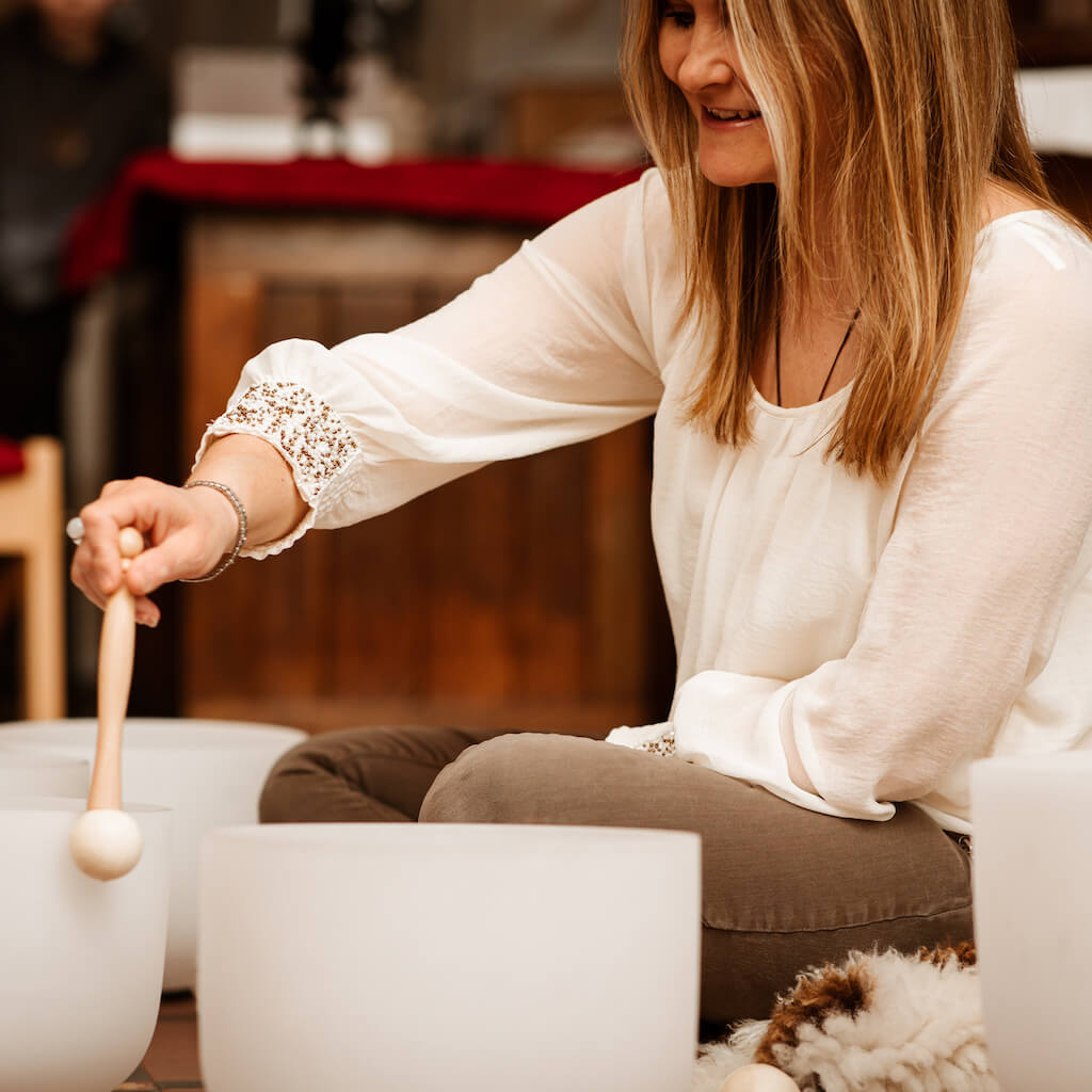 Sound bath therapy